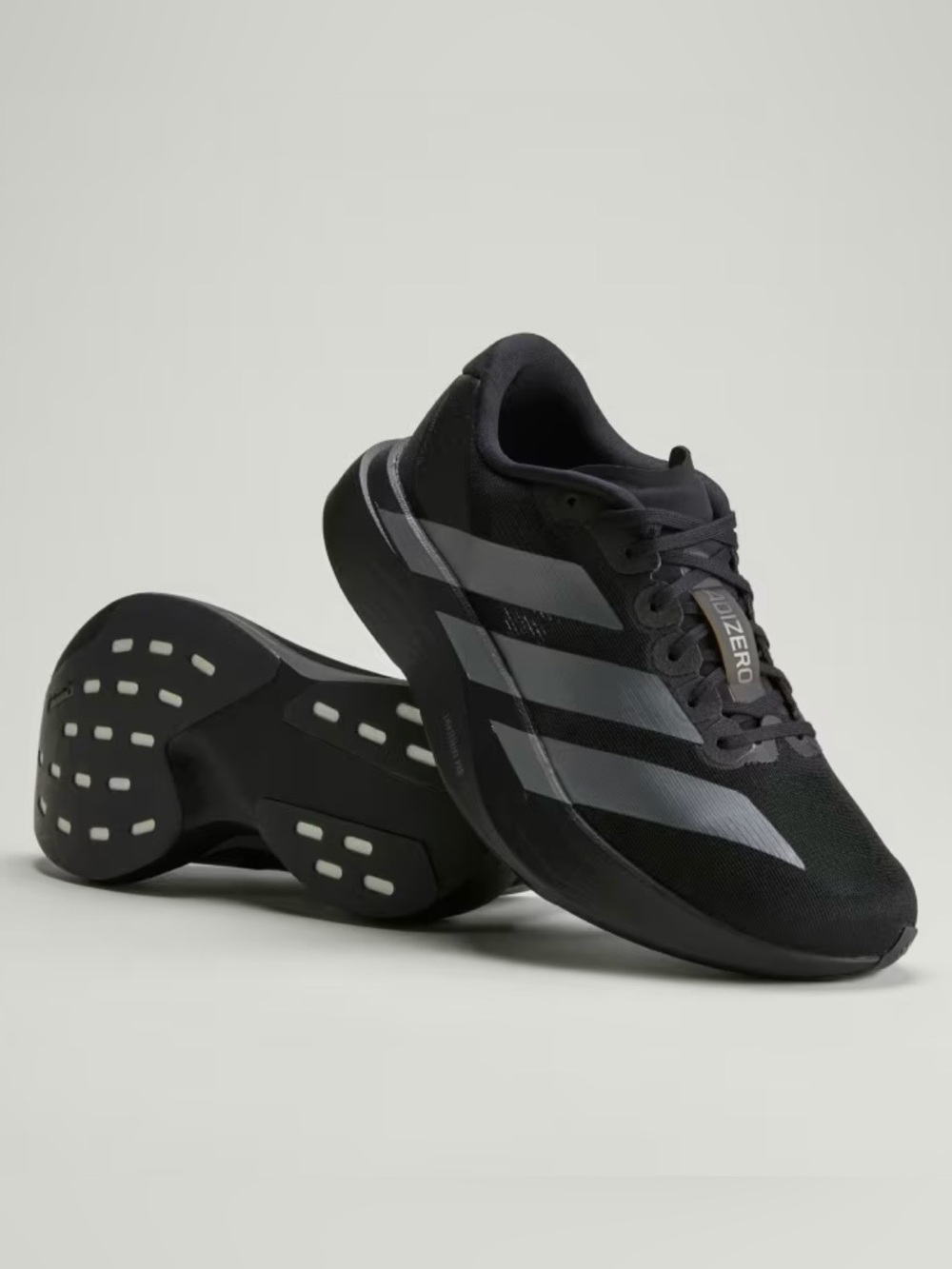 adidas Originals Women's Black Sneakers with Gray Stripes